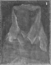 Jan van Eyck: 'Margaret, the Artist's Wife', 1439, X-radiograph