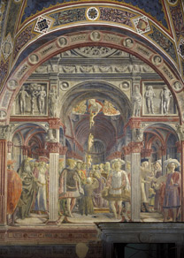 Vecchietta: Detail of the arches from 'The Story of the Blessed Sorore'.