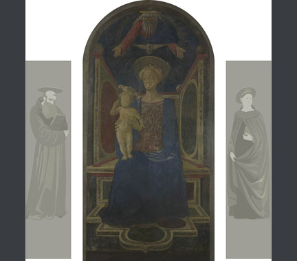 Domenico Veneziano: Reconstruction of the 'Carnesecchi Tabernacle'.