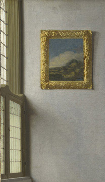 Detail from Johannes Vermeer, 'A Young Woman standing at a Virginal', about 1670-2