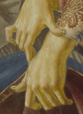 Detail from Workshop of Andrea del Verrocchio: 'Tobias and the Angel', about 1470-80