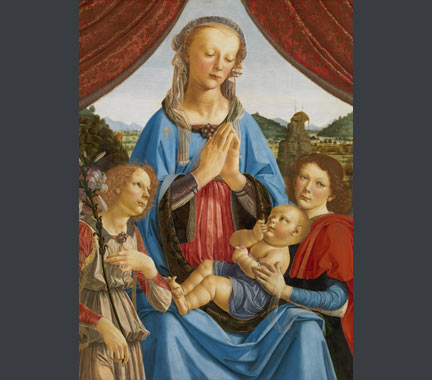 Image result for Verrocchio Madonna and Child with Two Angels (c. 1470/1474)