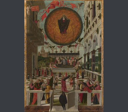 Gerolamo da Vicenza: 'The Dormition and Assumption of the Virgin'.