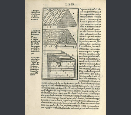 Vitruvius: Timber roof structures.