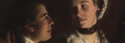 Detail from Joseph Wright 'of Derby', 'An Experiment on a Bird in the Air Pump'